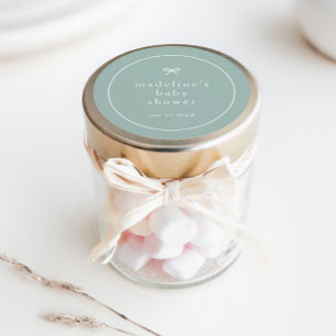 Adesivo Chá de fraldas neutro de sexo simples e elegante