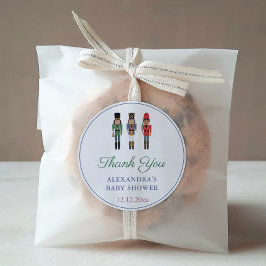 Adesivo Chá de fraldas Nutcracker Afro-Americano Obrigado