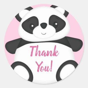 Adesivo Chá de fraldas Panda Bear Rosa