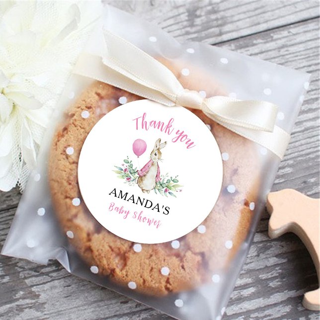 Adesivo Chá de fraldas Peter Rabbit (Criador carregado)