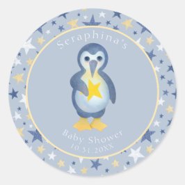 Adesivo Chá de fraldas Pinguim Amarelo-Amarelo-Cinto-Cinto