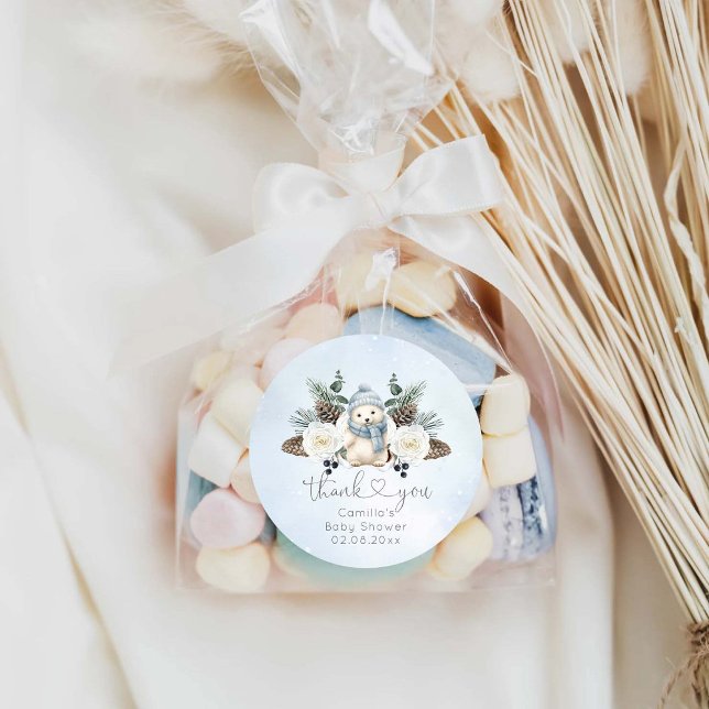 Adesivo Chá de fraldas Polar de inverno (Criador carregado)