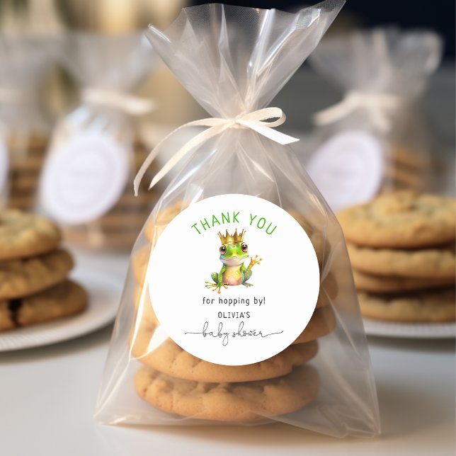 Adesivo Chá de fraldas Príncipe Sapo Bonito (Criador carregado)