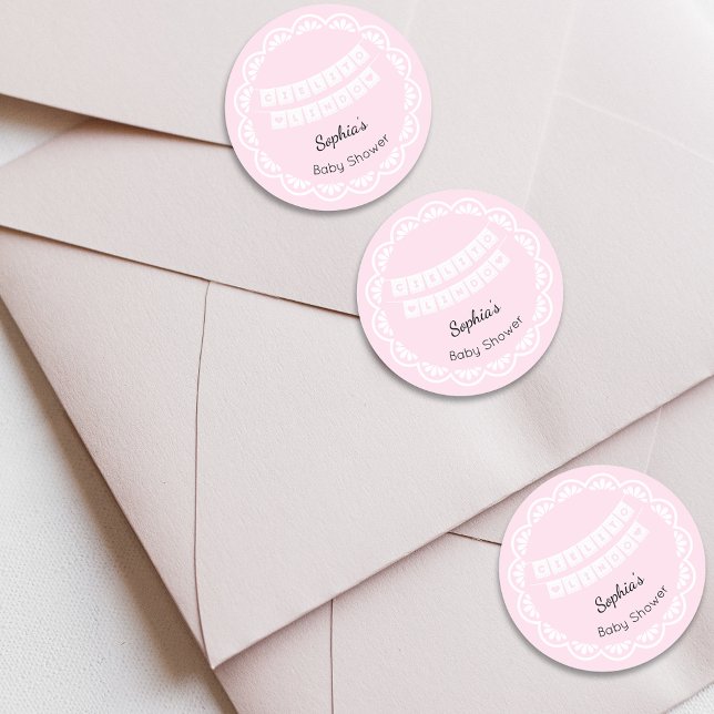 Adesivo Chá de fraldas Rosa Cielito Lindo (Criador carregado)