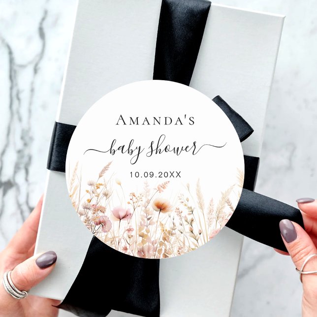 Adesivo Chá de fraldas rosa de pêssego silvestre (Criador carregado)