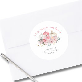 Adesivo Chá de fraldas Rosa Elegante