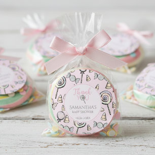 Adesivo Chá de fraldas Rosa Muito Obrigado, Vinheta