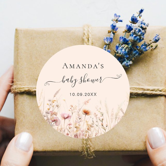 Adesivo Chá de fraldas rosa-rosado de pêssego (Criador carregado)