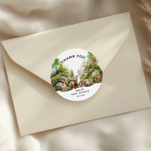 Adesivo Chá de fraldas Russo De Animais Da Floresta Obriga