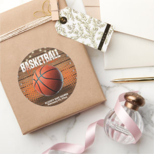 Adesivo Chá de fraldas Rustic Orange de Basquete