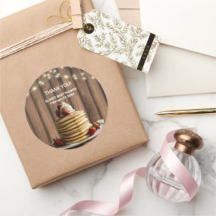 Adesivo Chá de fraldas Rustic Pancakes Baby & Brunch