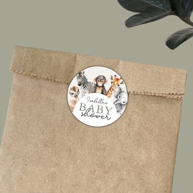 Adesivo Chá de fraldas Selgle Safari (Criador carregado)