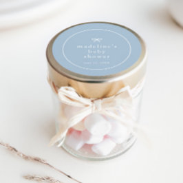 Adesivo Chá de fraldas Simples de Meninos Azuis Elegante