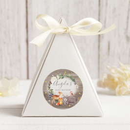 Adesivo Chá de fraldas Sparkle Amigos de Animais da Flores