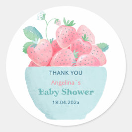 Adesivo Chá de fraldas Sticker Strawberry