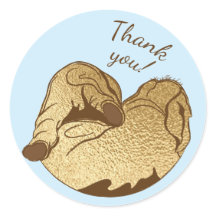 Chá de fraldas Stickers Baby and Mamãe Elephant Bl