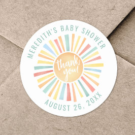 Adesivo Chá de fraldas Sun Boho