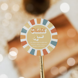 Adesivo Chá de fraldas Sunshine Aqui Vem O Filho Favor