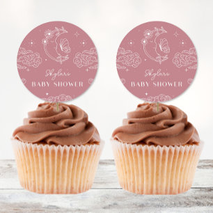 Adesivo Chá de fraldas Tarot Celestial