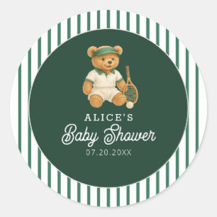 Adesivo Chá de fraldas tênis Preppy Bear