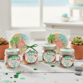 Adesivo Chá de fraldas Tropical Summer Beach Luau Boys