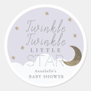 Adesivo Chá de fraldas Twinkle Little Star Lilac