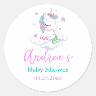 Adesivo Chá de fraldas Unicorn