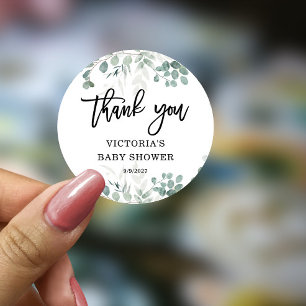 Adesivo Chá de fraldas verde bem-vindo