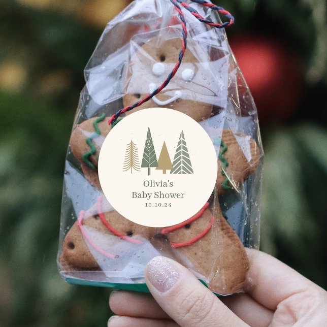 Adesivo Chá de fraldas Verde de inverno (Criador carregado)