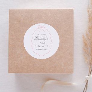 Adesivo Chá de fraldas Vintage Pink Arco Girl