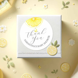 Adesivo Chá de fraldas Watercolor Lemons Sticker