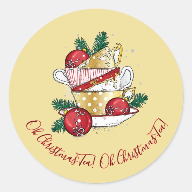 Adesivo Chá de Natal! (Frente)