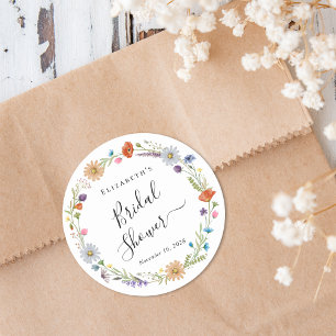 Adesivo Chá de Noiva Boho Floral