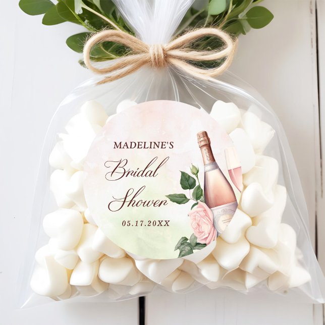 Adesivo Chá de Noiva Brunch e Champanhe Espumante (Criador carregado)