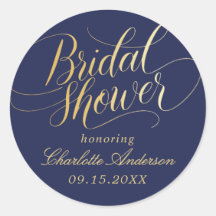 Chá de Noiva com Caligrafia Elegante