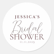 Chá de Noiva de Caligrafia Simples Elegante