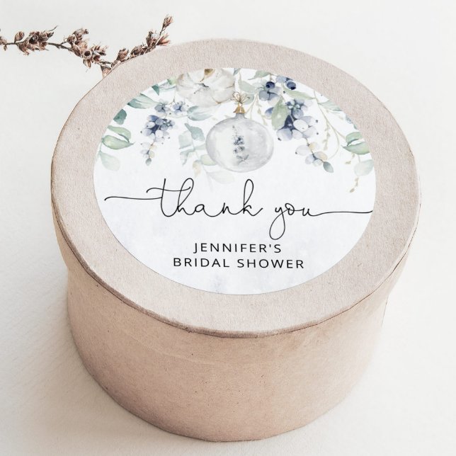 Adesivo Chá de noiva de eucalipto de inverno (Criador carregado)