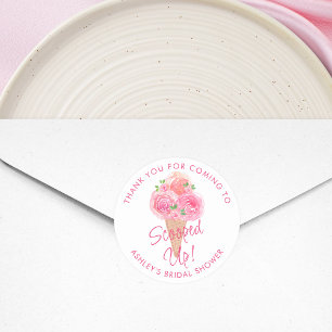 Adesivo Chá de Noiva de Sorvete Servido