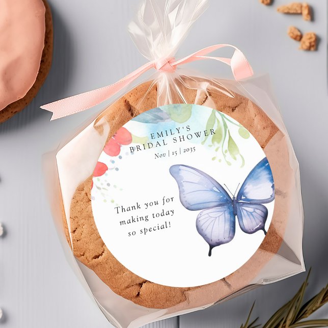 Adesivo Chá de Noiva Ele Me Dá Borboletas no Estômago (Criador carregado)