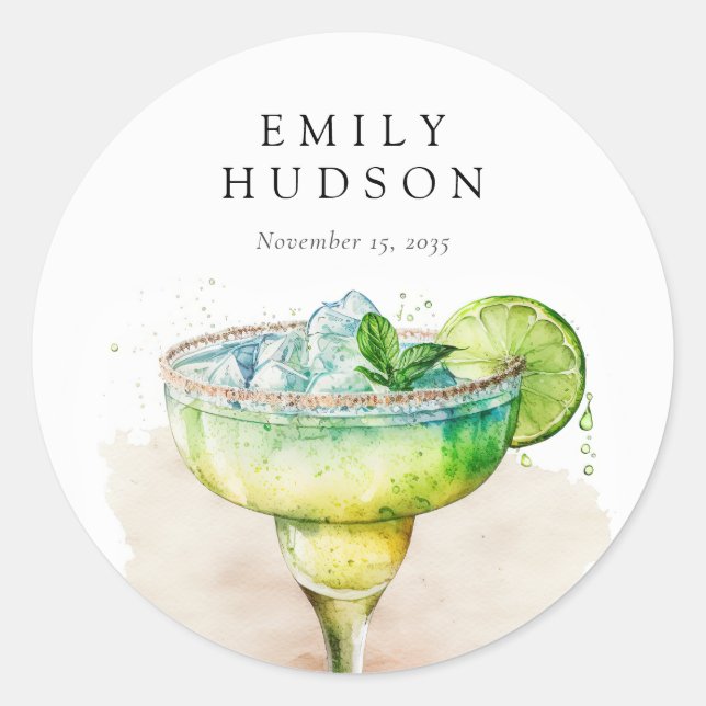 Adesivo Chá de Noiva Fiesta Aquarela (Frente)