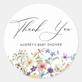 Adesivo Chá de Noiva Floral Colorido de Flores Silvestres 