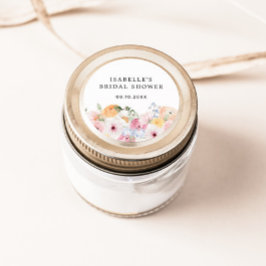 Adesivo Chá de Noiva Floral Pastel Colorido