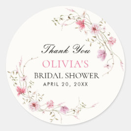 Adesivo Chá de Noiva Floral Vida de Borboletas