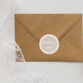 Adesivo Chá de Noiva Folhas Bege