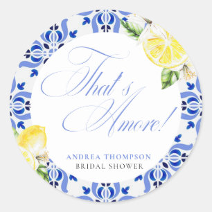 Adesivo Chá de Noiva Italiano de Limão That's Amore Azulej