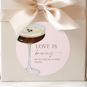 Adesivo Chá de Noiva Love Is Brewing Expresso Martini