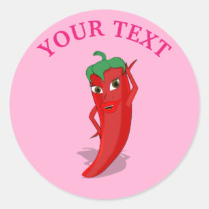 Adesivo Chá de Noiva Pink Fiesta Com Diva Pimenta Vermelha