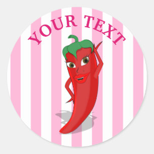 Adesivo Chá de Noiva Pink Fiesta com Red Hot Pepper Diva