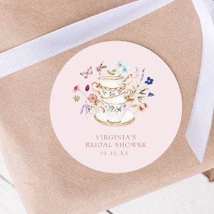 Adesivo Chá de Noiva Pink Tea Party