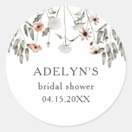 Adesivo Chá de Noiva Primavera Flor Silvestre